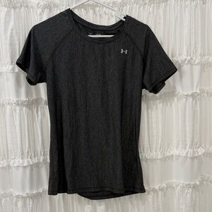 Under Armour Women's Dark Gray Heather Short-Sleeve Performance Tee